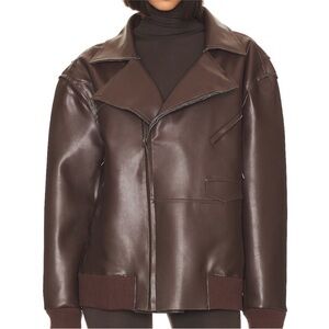 Norma Kamali Oversized Jacket Brown - Size Medium